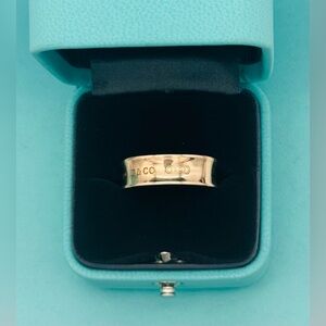 Tiffany & Co Rubedo 1837 Concave Wide Band Ring Size 8 EUC